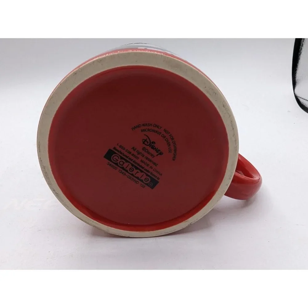 Disney Mickey Mouse Red Ceramic Jumbo Coffee Mug 4.5